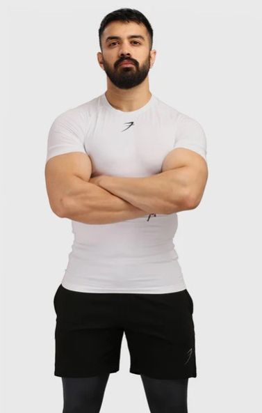 White Mens Compression T-shirt