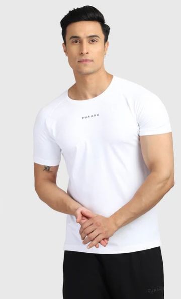 White Sleek Mens T-shirt