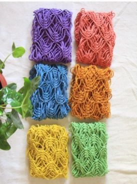 Colorsplash Macrame Yoga Mat Bag, Color : Multicolor