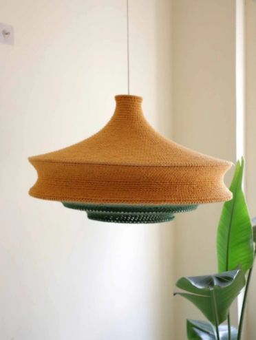Modern Crochet Pendant Light
