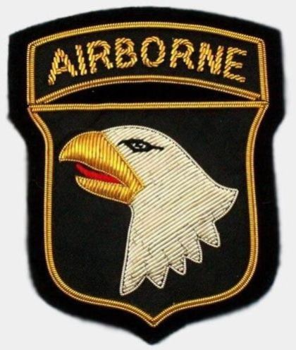 101st Airborne Division Bullion Patches