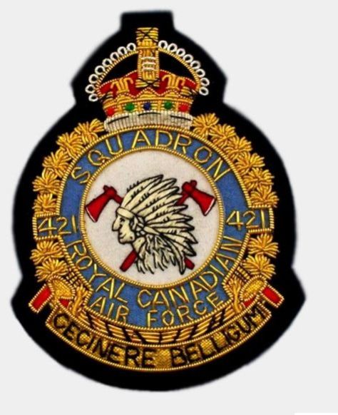 421 Squadron Blazer Badge – Royal Air Force ( Raf )