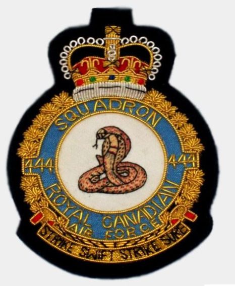 444 Combat Support Squadron Cobra Blazer Badge – Rcaf