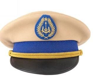 Polyester / Cotton Wool Arabic Embroidered Military Cap
