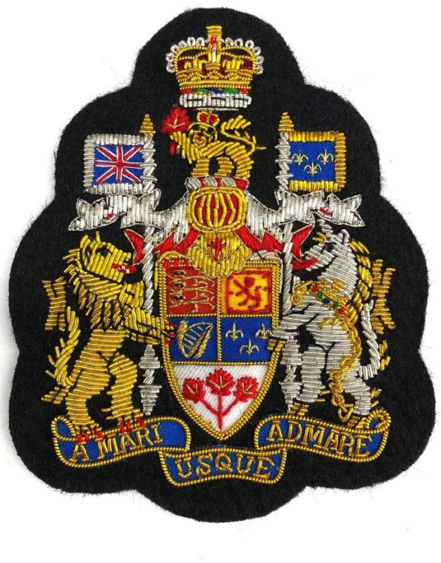 Canadian Armed Force Chief Warrant Officer Arm Bullion Patches