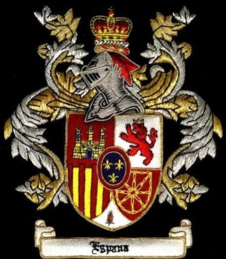 Family Crest Coat Arm Bullion Wire Badges