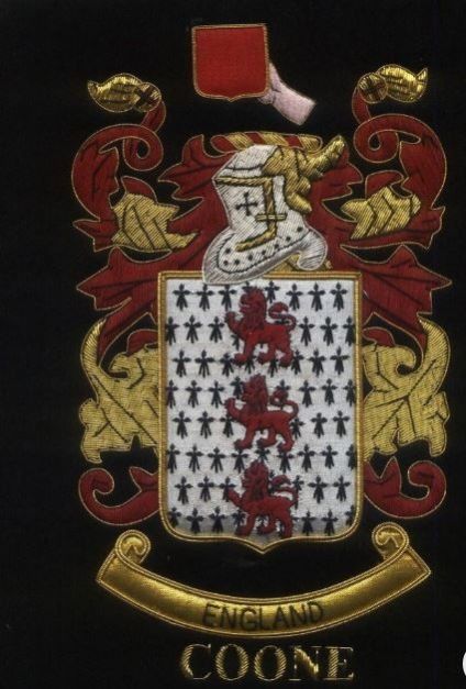Family Crest Coat Arms Bullion Wire Badges