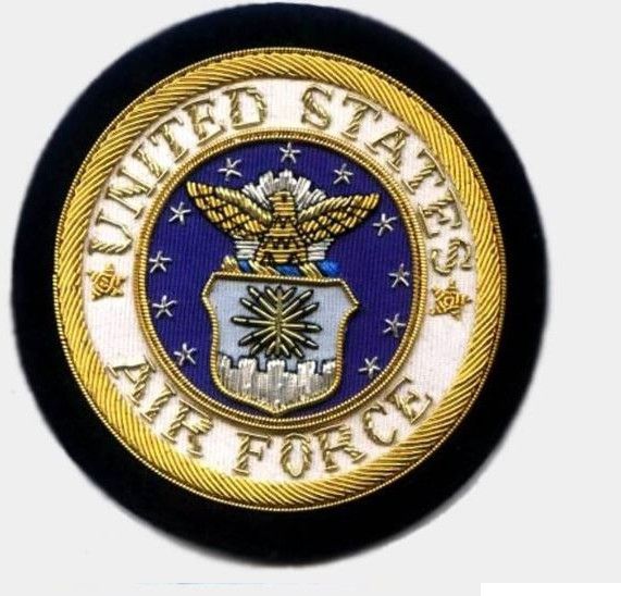 United States Air Force Bullion Wire Blazer Badges