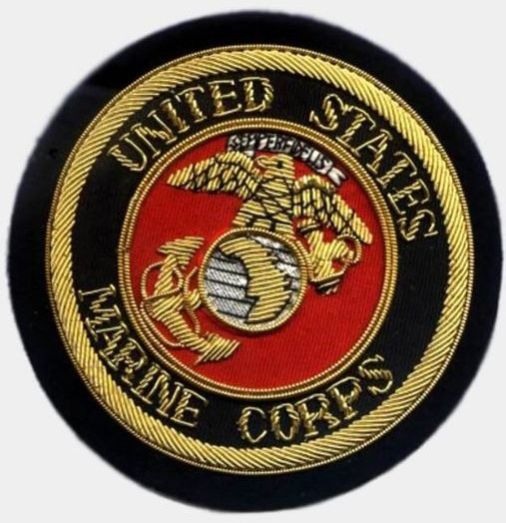 United States Marine Corps Bullion Wire Blazer Badges