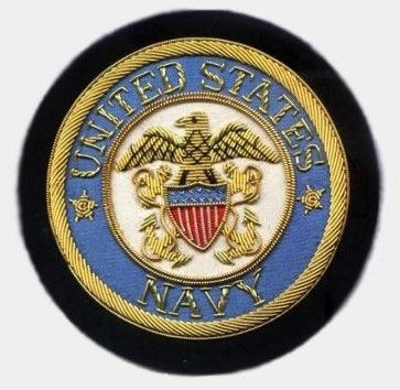 United States Navy Bullion Wire Blazer Badges