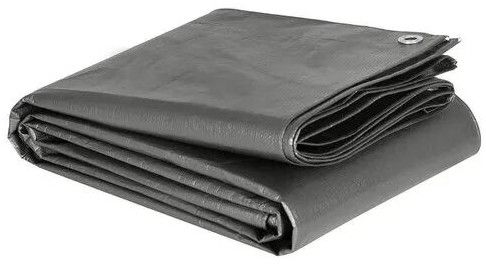 Plain Gray LDPE Tarpaulin