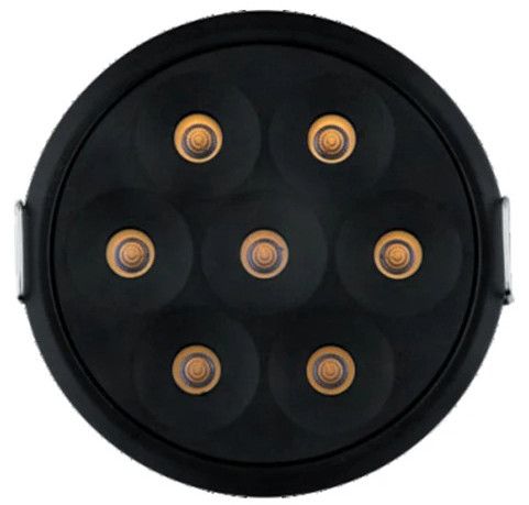 Aluminium Die Cast Round Cluster Spot Light Black Body