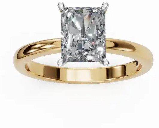 Women Boudica Radiant Lab Grown Solitaire Diamond Ring