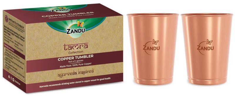 Pure Copper Tumbler for Immunity &AMP;AMP; Healthy Liver Function