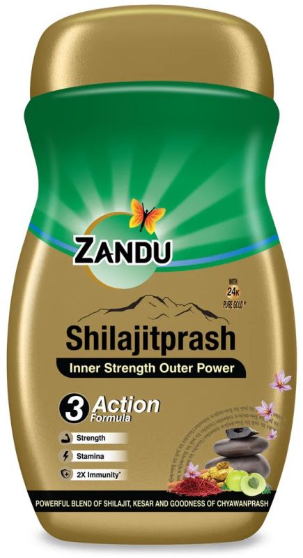 Zandu Shilajitprash Chyawanprash for Strength, Stamina, and 2X Immunity