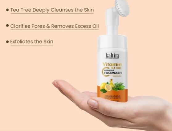 Kahira Vitamin C & Tea Tree Foaming Face Wash