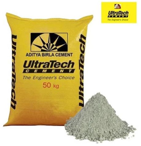 50 Kg Ultratech Cement, Color : Grey, Packaging Type : PP Sack Bag