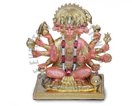 10 Inch Panchmukhi Hanuman Statue