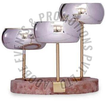 3 Pcs Silver Plated Brass Bowl Set