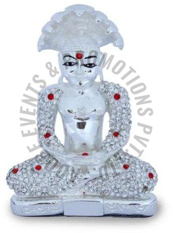 Decorative Silver Resin Buddha Statue