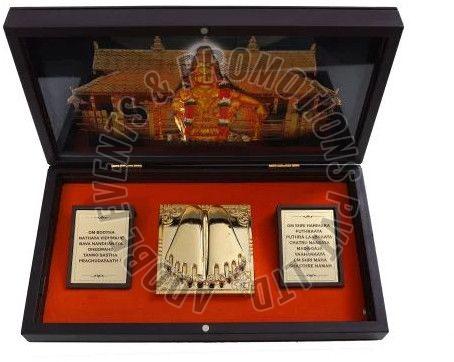 Gold Plated Ayyappa Swami Charan Paduka