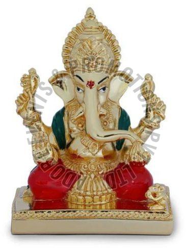 Gold Plated Ganesha Statue