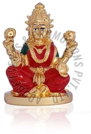 Gold Plated Resin Laxmi Statue, Color : Multicolor for Worship