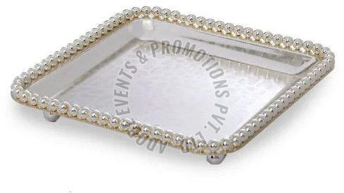 Rectangular Decorative Silver Plated Tray