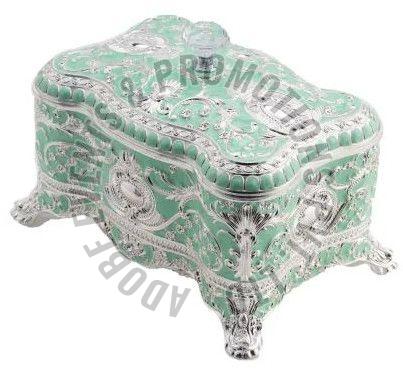 Rectangular Silver Jewellery Box