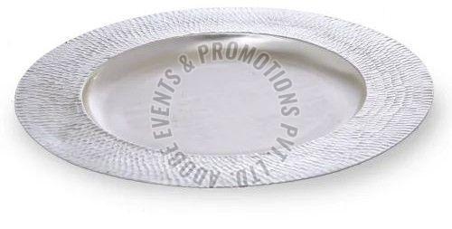 Round Silver Plated Serving Plate