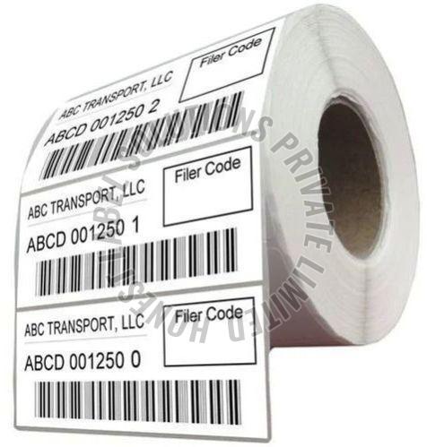 80 GSM Polyester Printed Barcode Label
