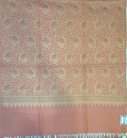 Light Pink Pink Designer Viscose Ladies Shawl