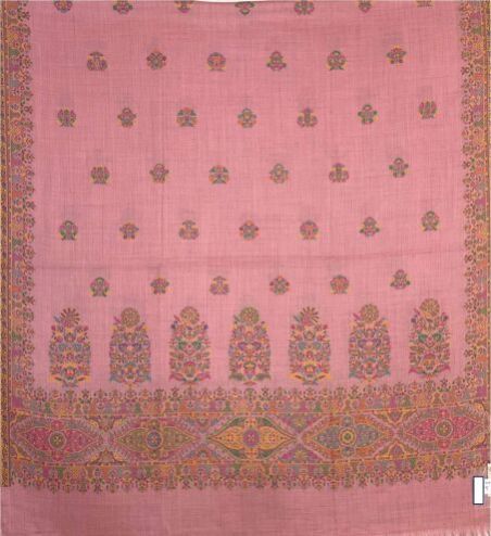 Light Pink Printed Pure Wool Pashmina Ladies Shawls
