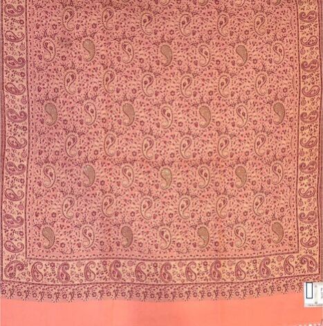 Peach Printed Viscose Ladies Shawl Versatile Elegant