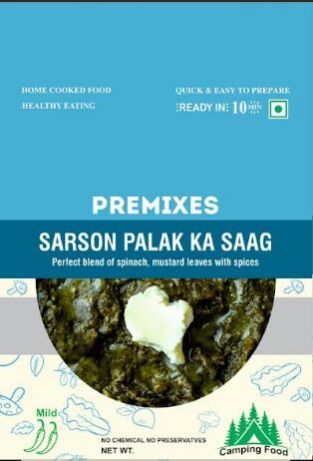 Dehydrated Ready to Eat Sarson Palak Ka Saag, Camping Food