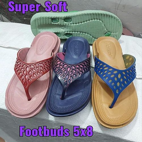 EVA Ladies Super Soft Flip Flop Slipper, Color : Assorted Simple
