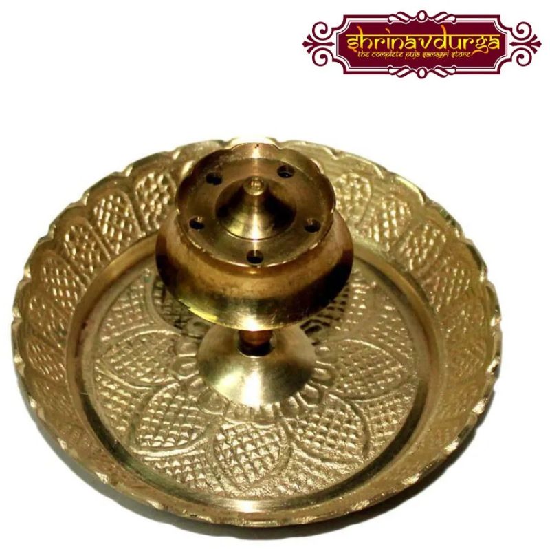 Engraved Brass Agarbatti Stand