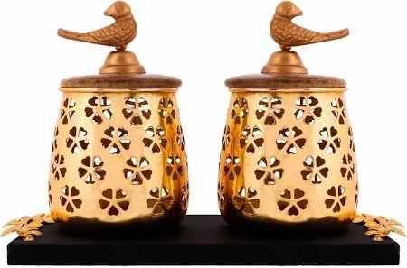 Copper Plated Air Tight Container Tray Set