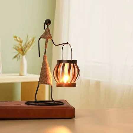 Human Shape Decorative Tea Light Candle Holder Set