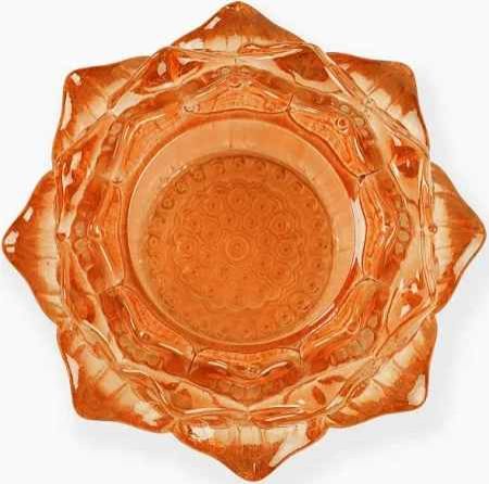 Lotus Glass Tea Light Candle Holders