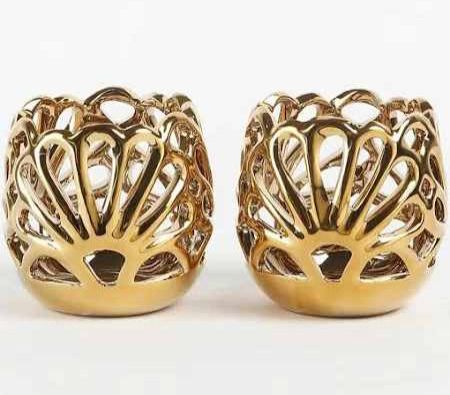 Polished Antique Tea Light Candle Holder