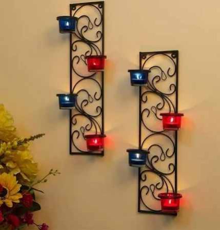 Wall Hanging Tea Light Candle Holder