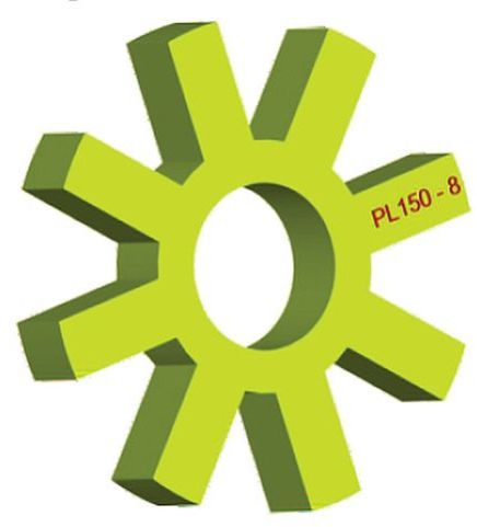 8 Petal Pl Series Polyurethane Coupling Spider