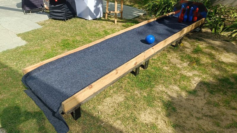 Wooden Bowling Alley Game Rented