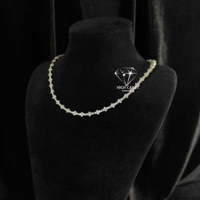 Antique Round Cut Diamond Dainty Minimalist Chain