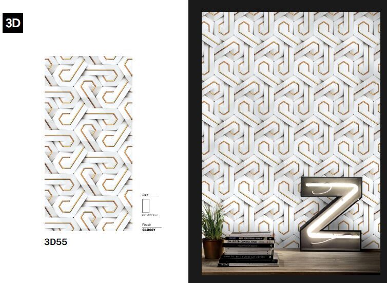 3D Glossy Vitrified Tiles