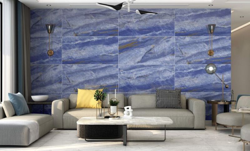 Aqualish Blue High Gloss Vitrified Tiles