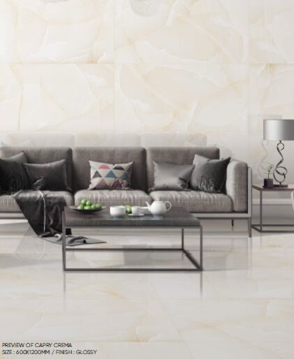 Capry Crema Glossy Vitrified Tiles