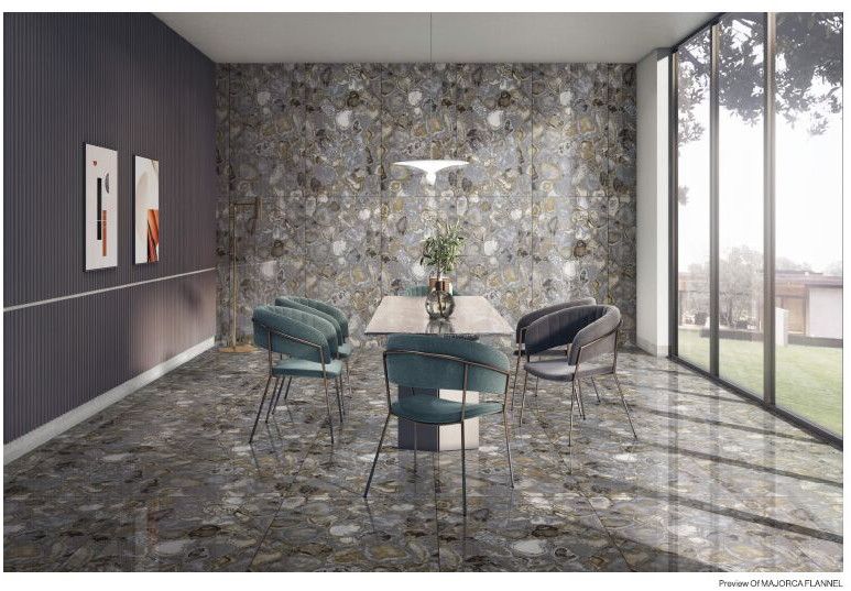 Majorka Flannel High Gloss Vitrified Tiles
