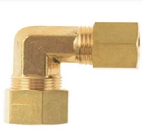 Brass Compression Elbow, Color : Golden